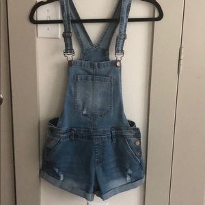 Denim overalls